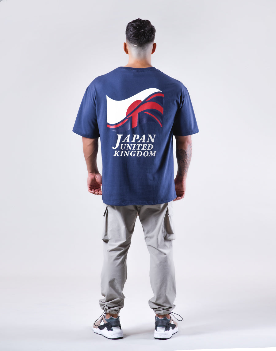Mixed Flag Big T-Shirt - Navy – LÝFT