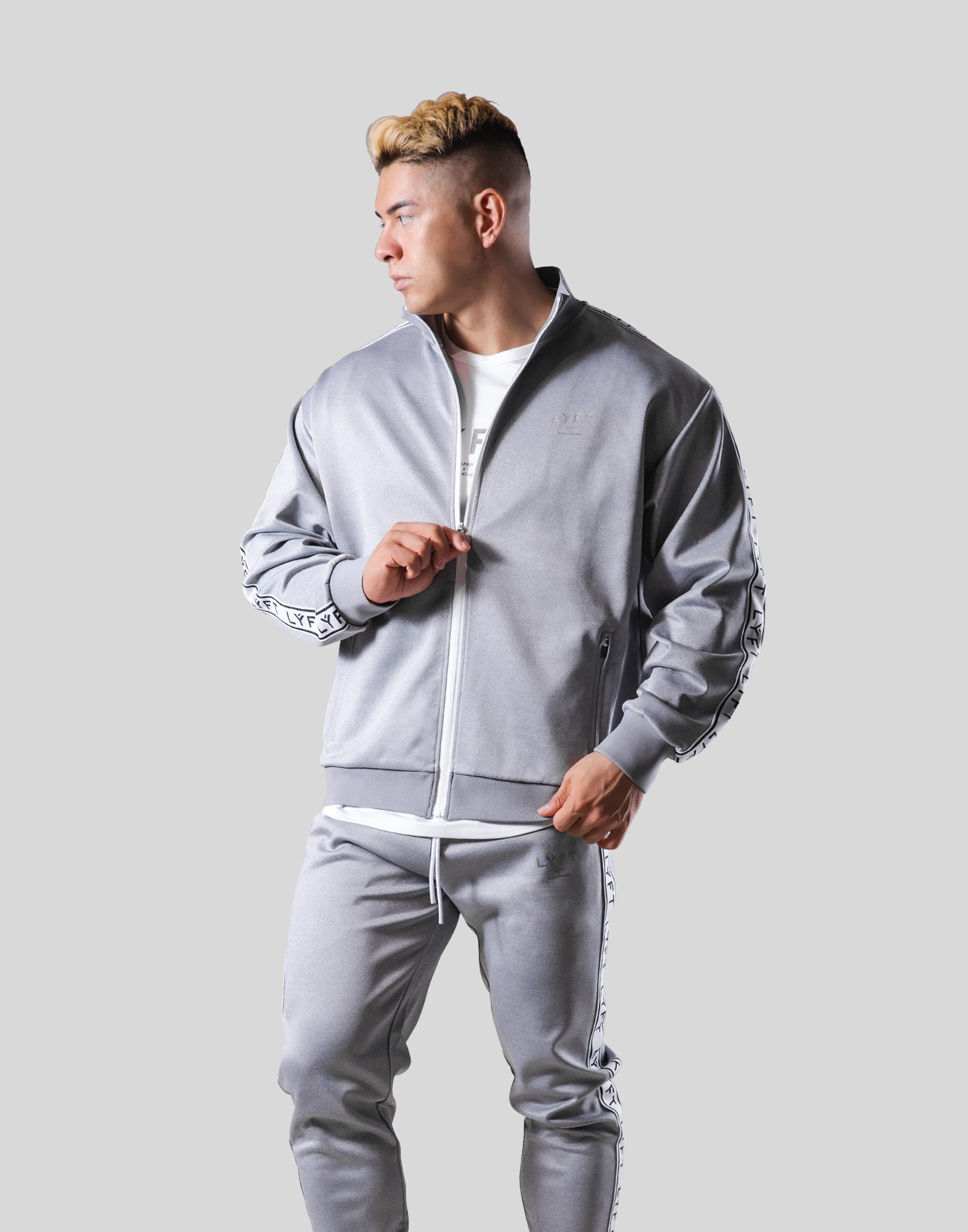 Lyft Rider Jacket LÝFT Logo Line Track Jacket - Grey