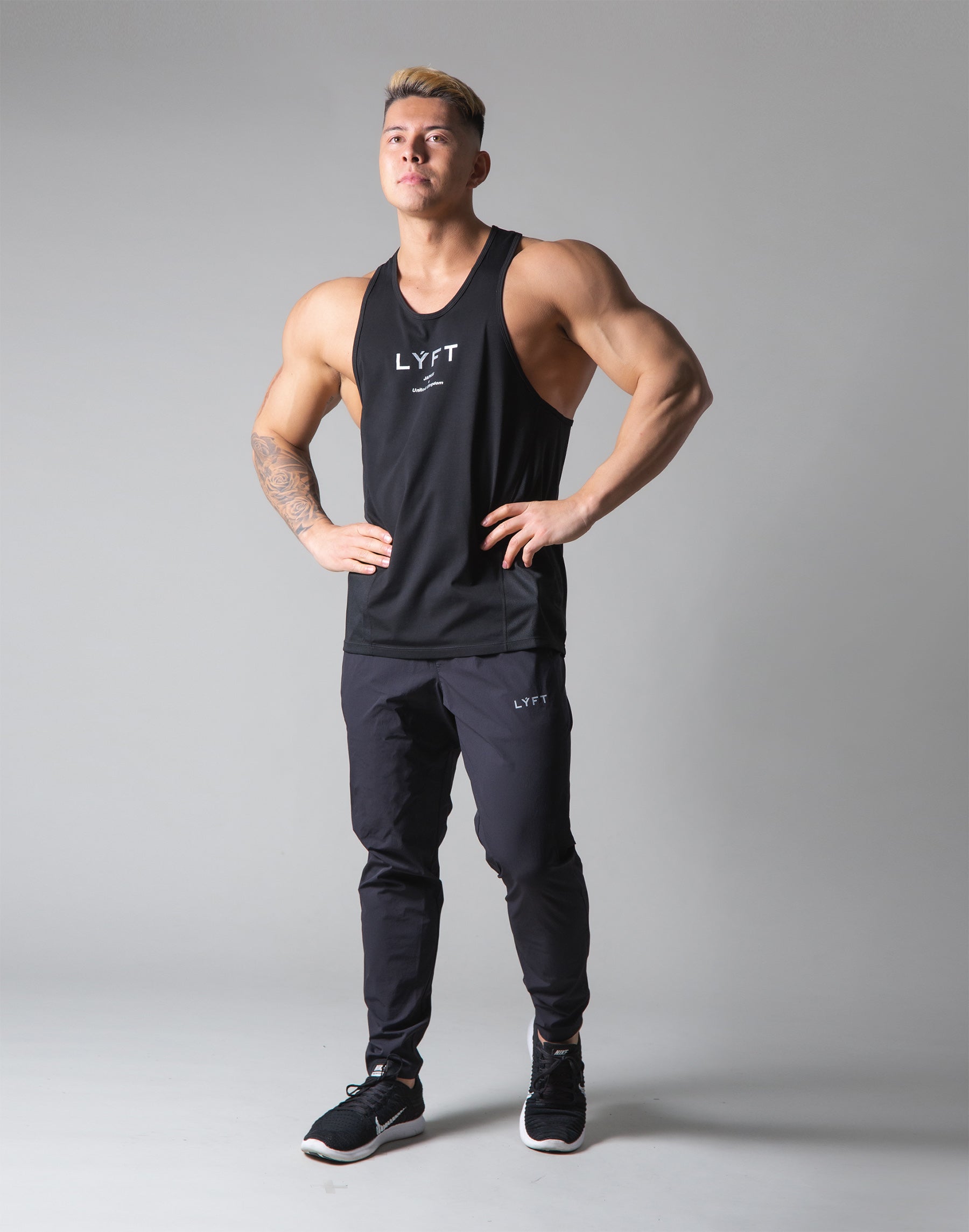 Back Mesh Stretch Training Tanktop - Black – LÝFT