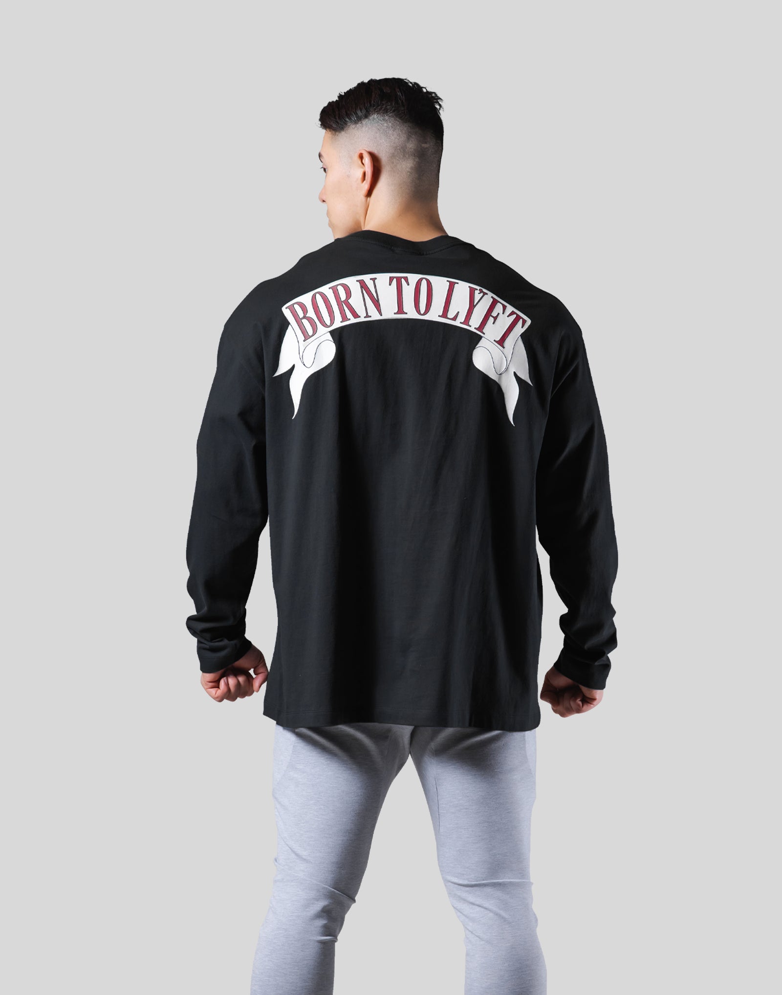Back Arch Flag Long-Sleeve T-Shirt - Black – LÝFT