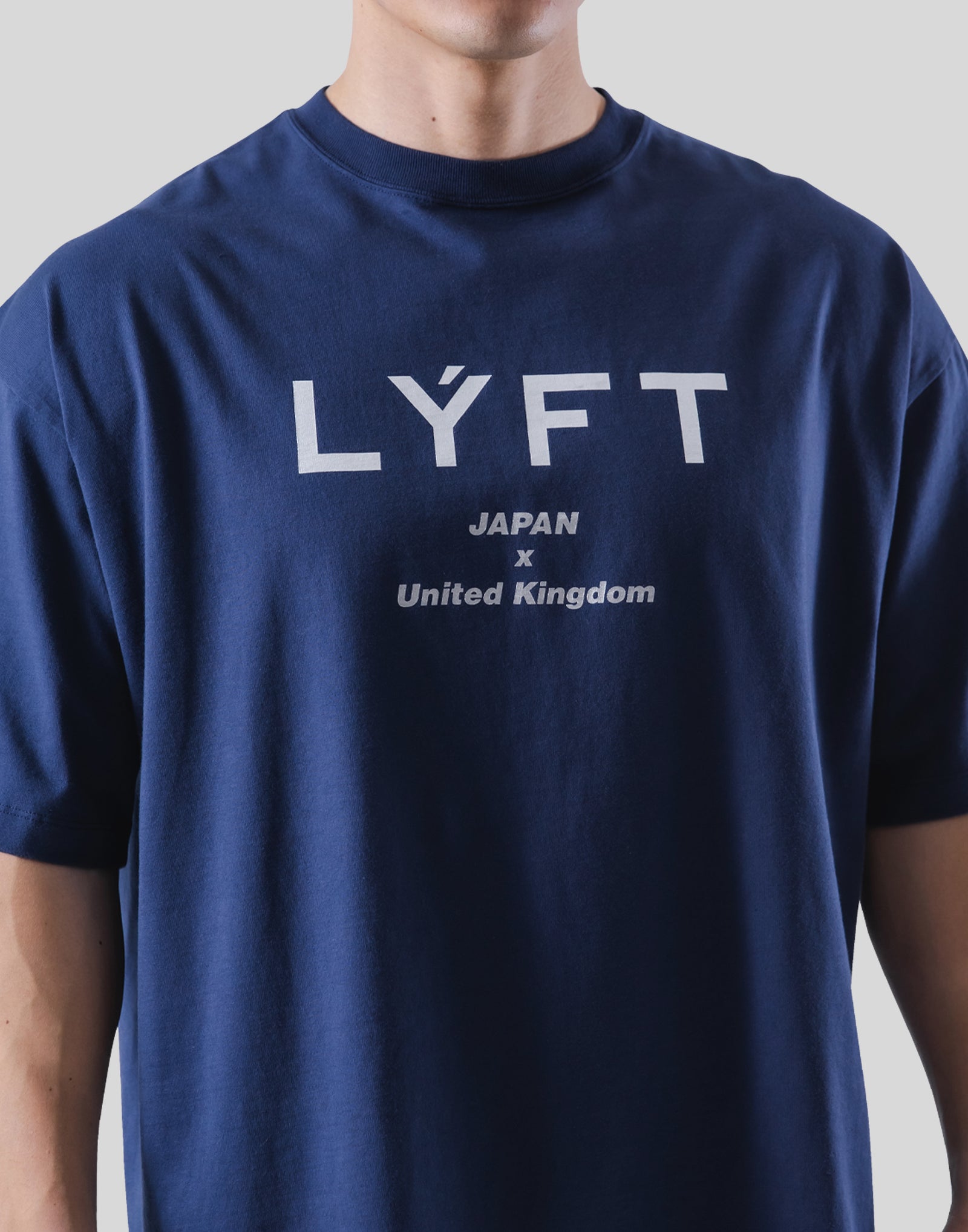 LÝFT Logo Big T-Shirt - Navy