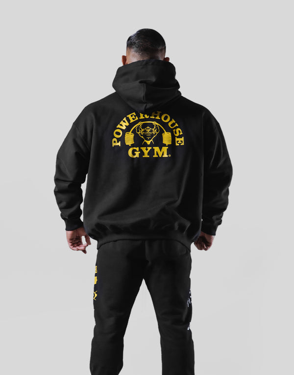 LÝFT × Power House Gym Logo Hoodie - Black