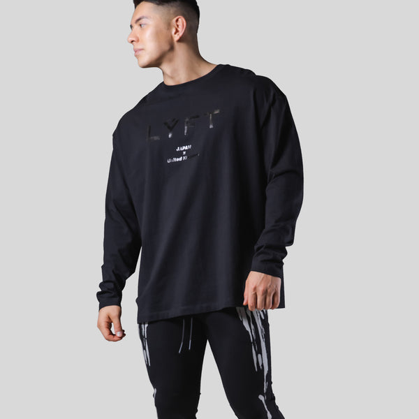 LÝFT Logo Long Sleeve T-Shirt - Black