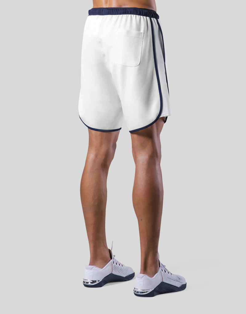 Stretch Seam Wide Shorts - White
