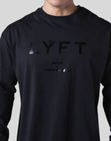 LÝFT Logo Long Sleeve T-Shirt - Black