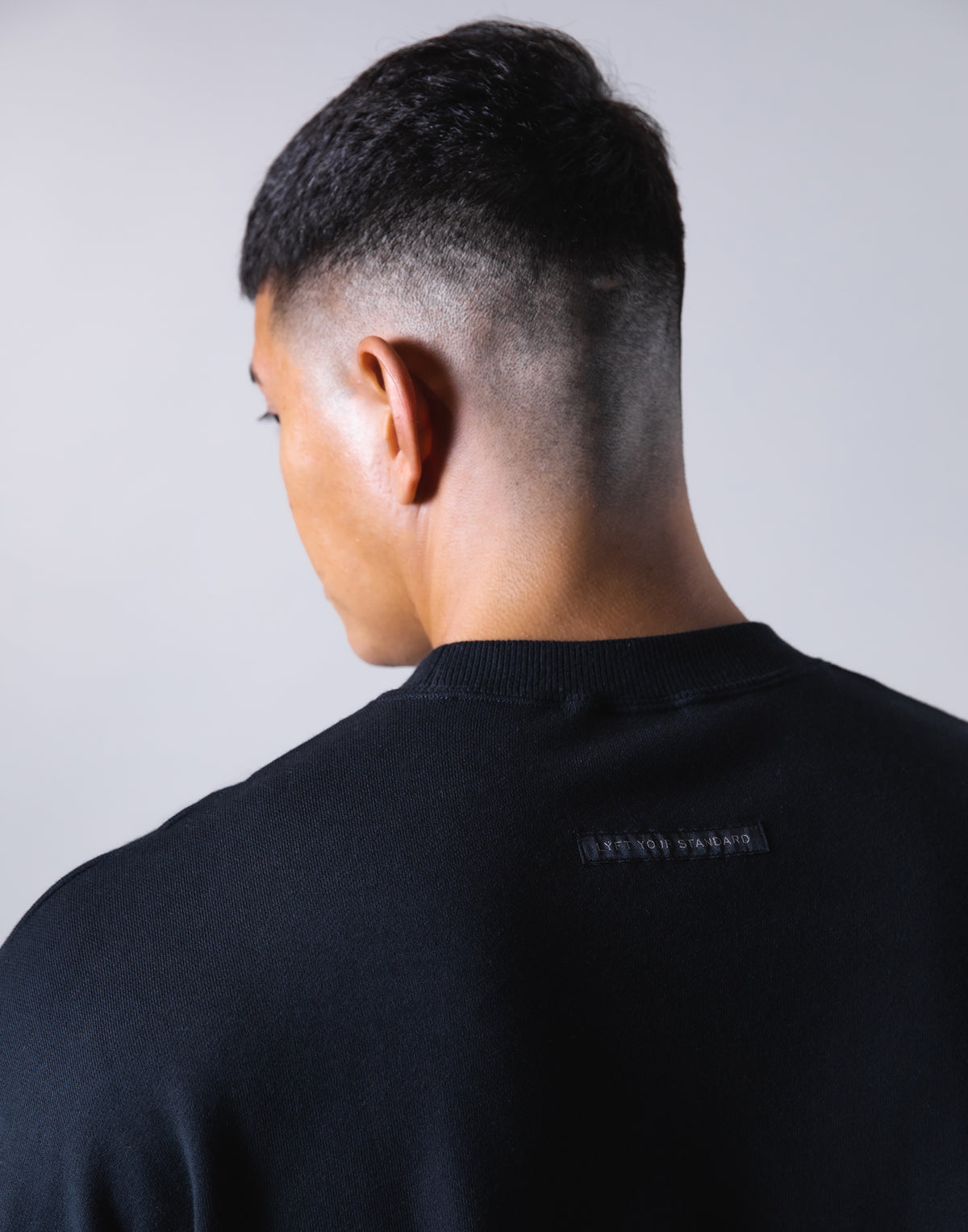 Y Wappen Oversize Crewneck Sweat - Black