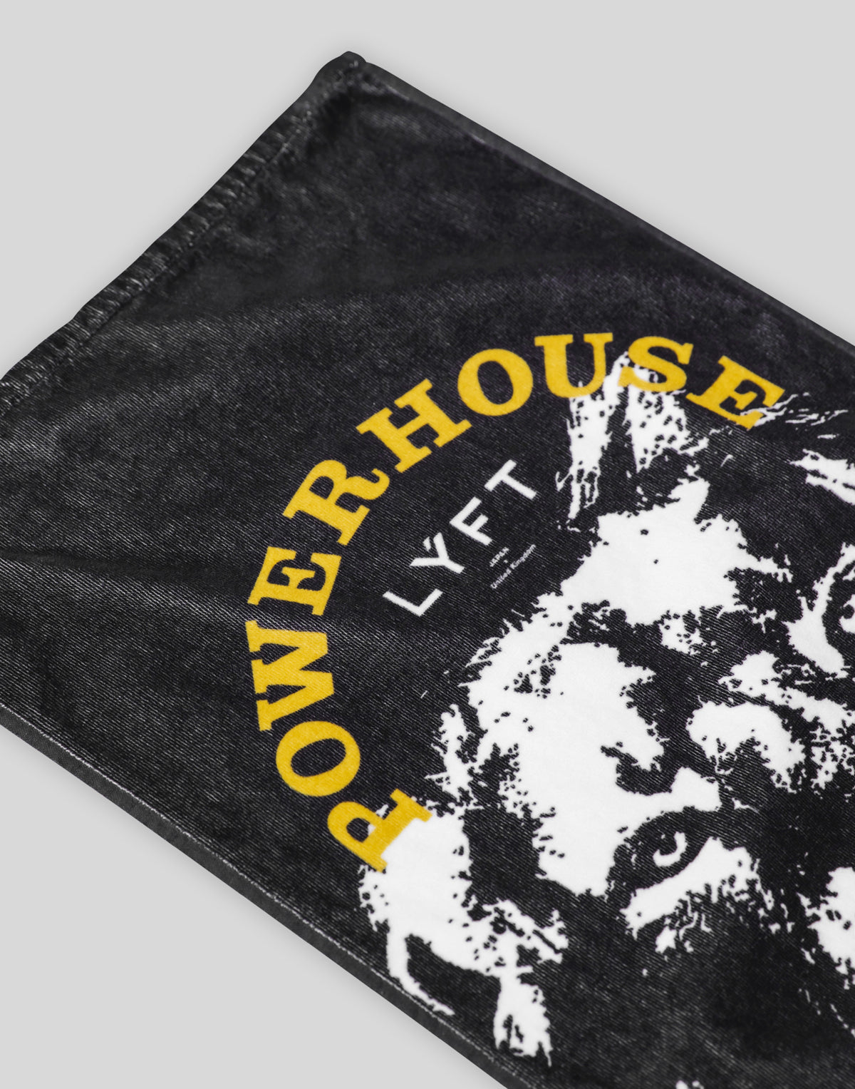 LÝFT × Power House Gym Lion Towel - Black