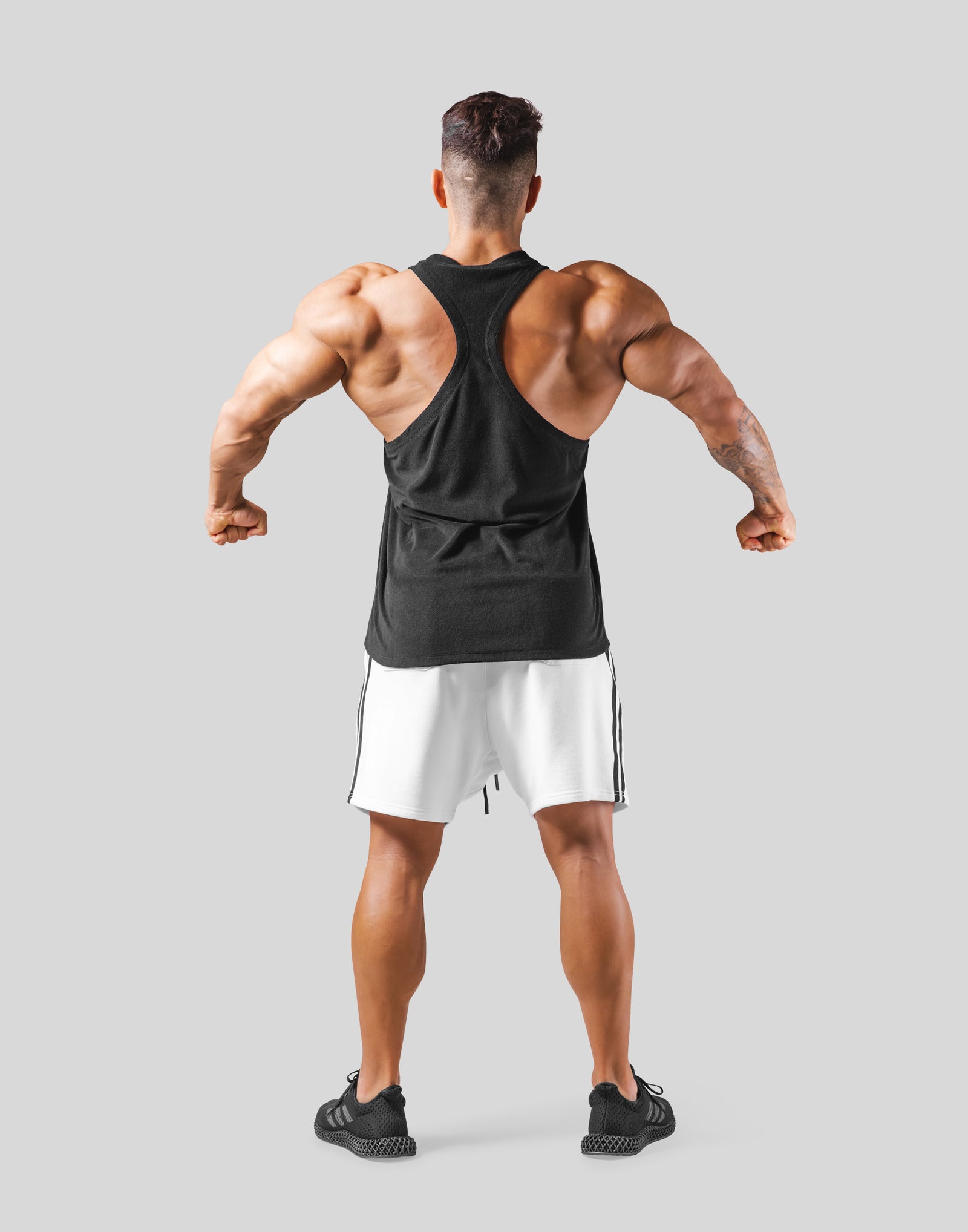 LYFT パイル生地　タンクトップショーツセット売り Outline Logo Pile Tanktop - Black – LÝFT