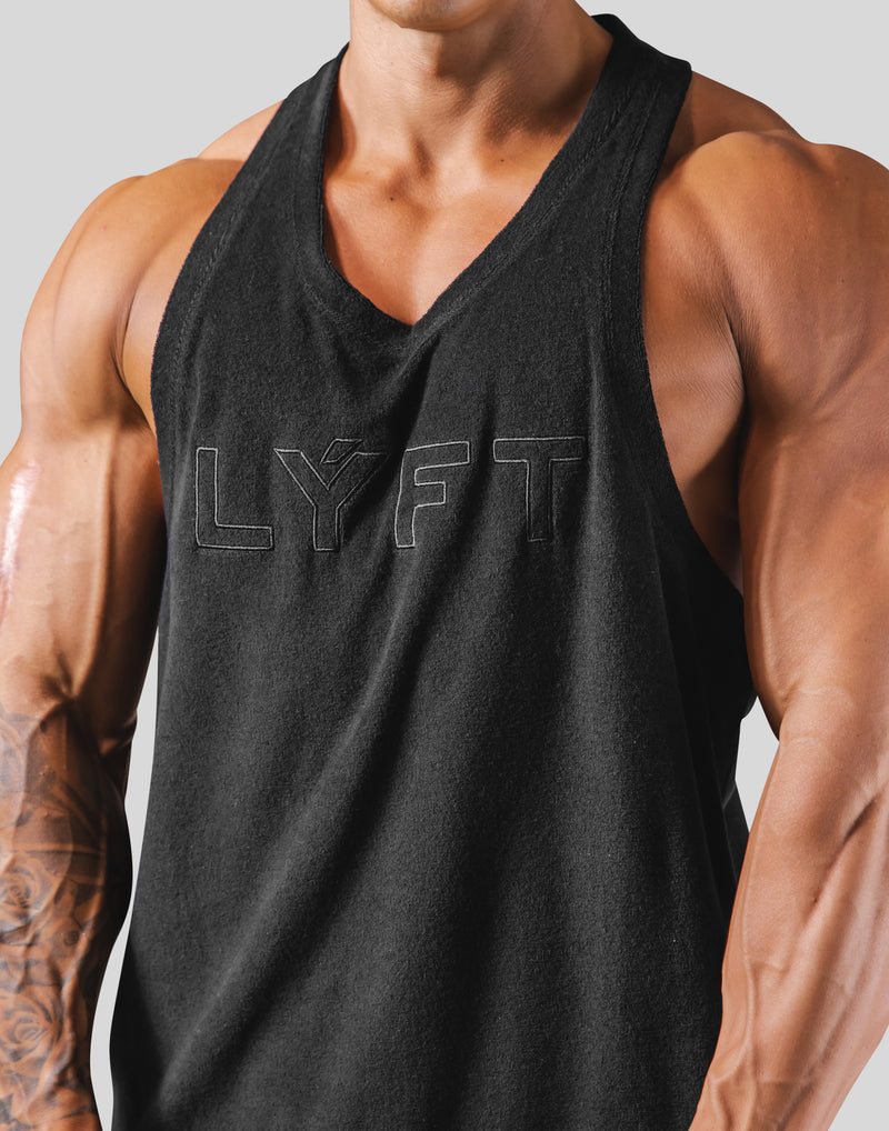 Outline Logo Pile Tanktop - Black