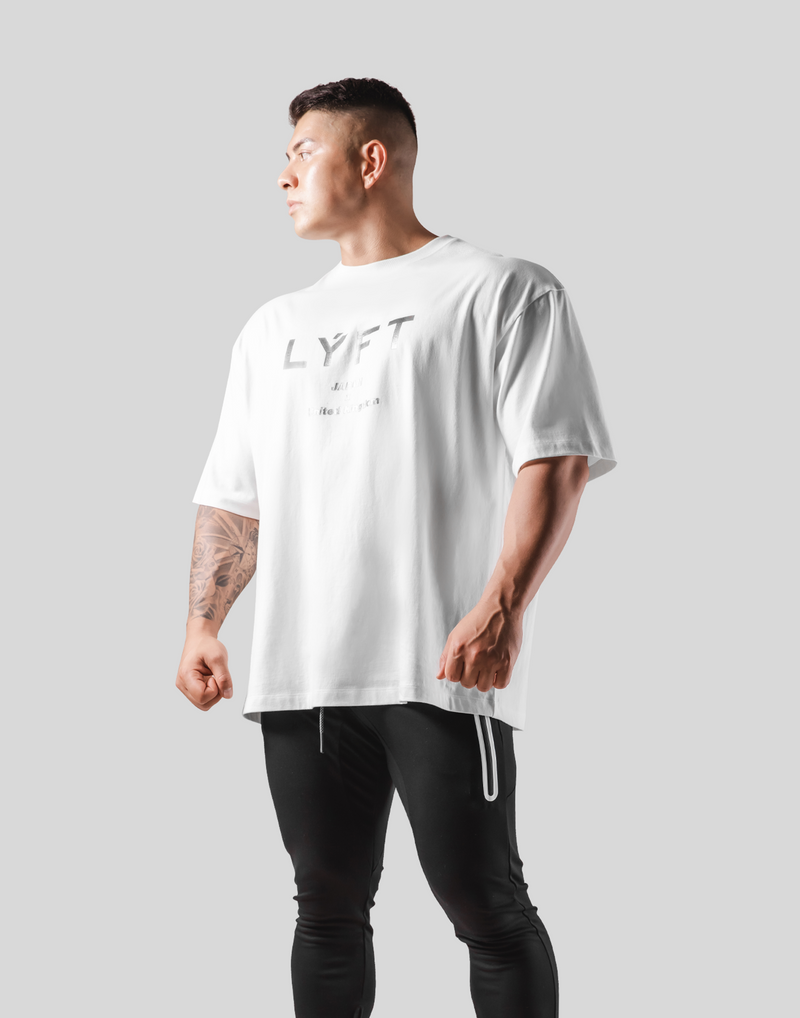 LÝFT Logo Big T-Shirt - White