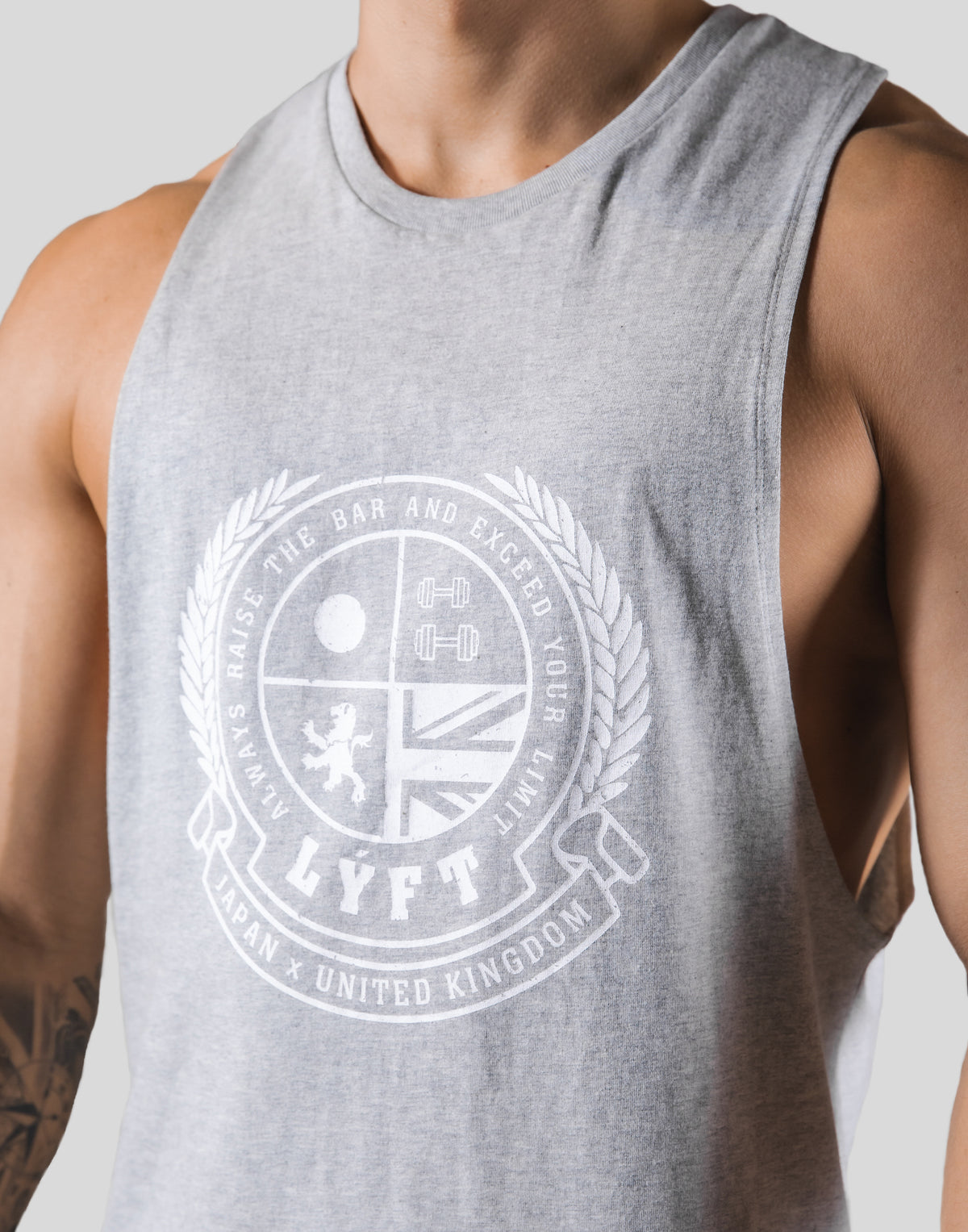 Emblem Drop Tanktop - Grey