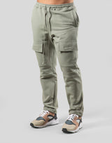 Stretch Sweat Cargo Pants - Olive