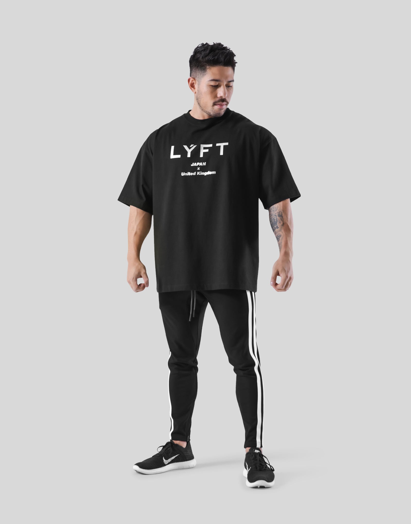 LÝFT Logo Big T-Shirt - Black