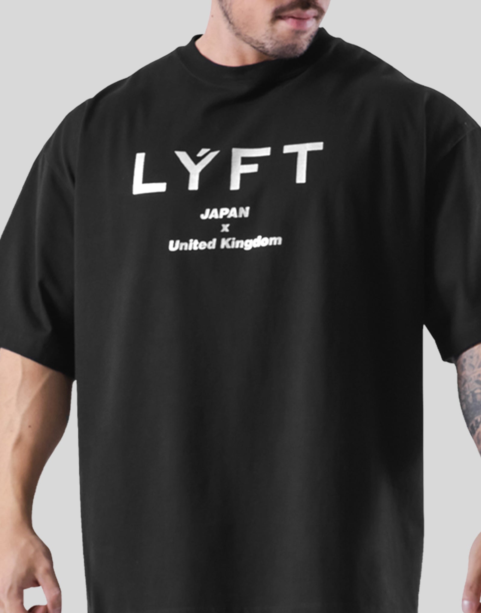 LÝFT Logo Big T-Shirt - Black