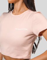 Message Ring Cropped T-Shirt - Pink