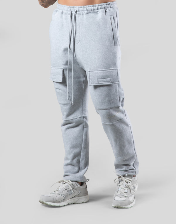 Stretch Sweat Cargo Pants - Grey