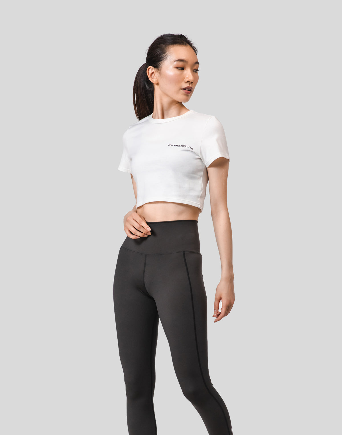 Message Ring Cropped T-Shirt - White