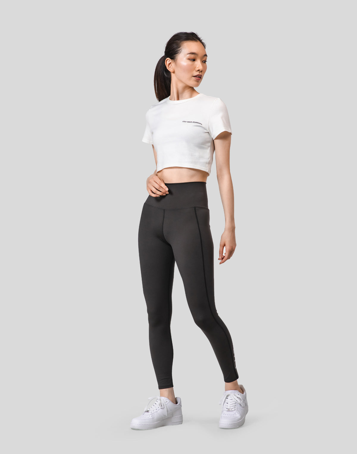 Message Ring Cropped T-Shirt - White