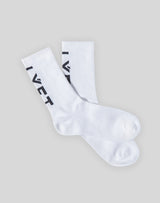 品番変更Calf LÝFT Logo Socks - White