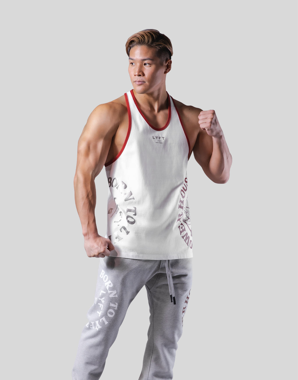 LÝFT × Power House Gym Logo TankTop - White