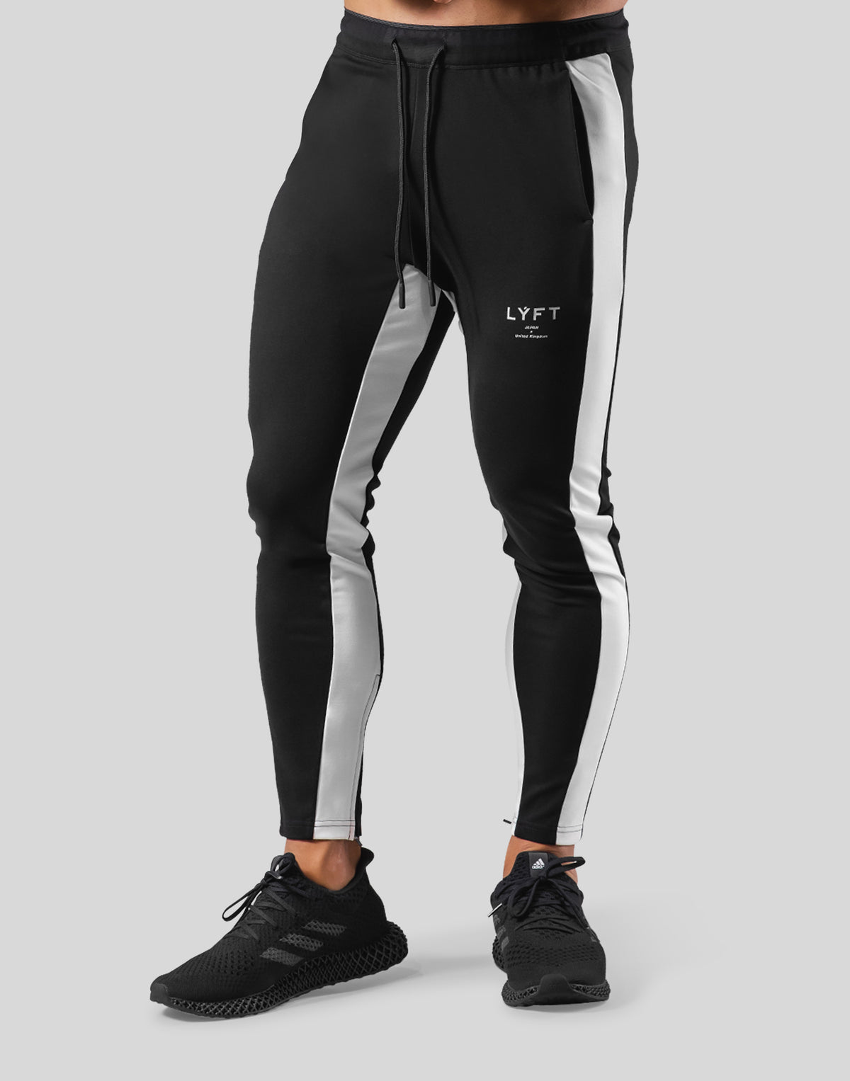 2Way Stretch Both Side Line Pants - Black