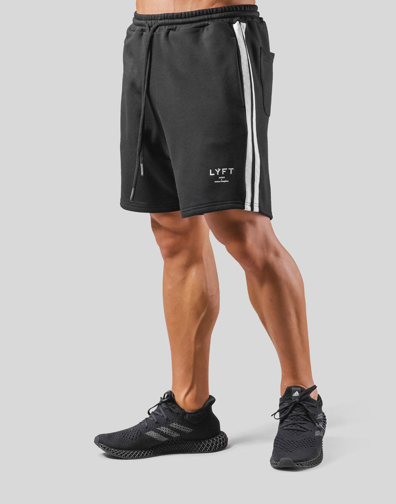 2Line Sweat Shorts - Black