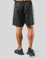 2Line Sweat Shorts - Black