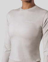 Stretch Slim Long Sleeve T-Shirt - Ivory