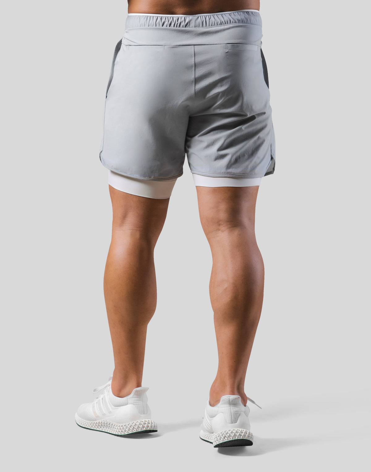 2Way Active Shorts / With Leggings 2 - Grey