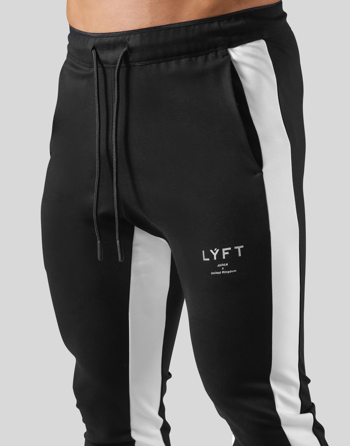 2Way Stretch Both Side Line Pants - Black