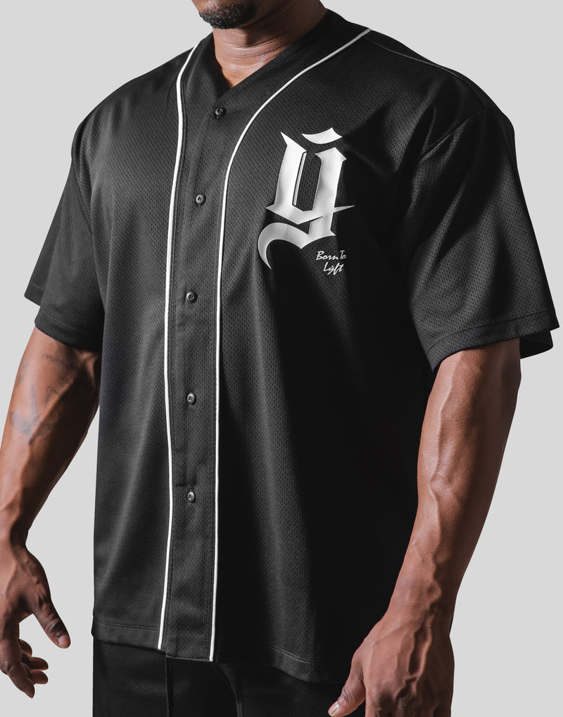 Old Y Mesh Baseball Shirt - Black