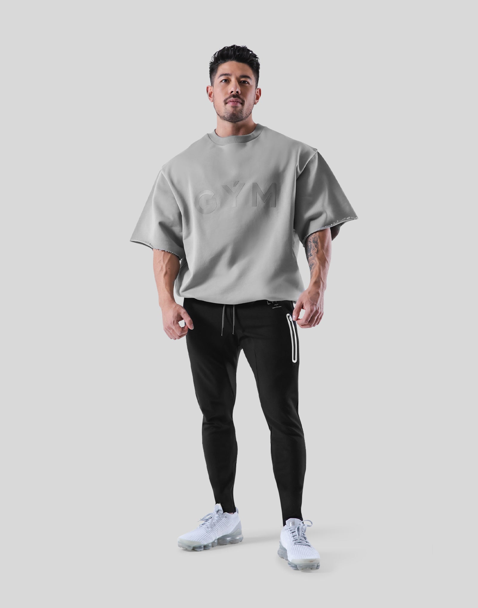 GÝM Sweat Big T-Shirt - Grey – LÝFT