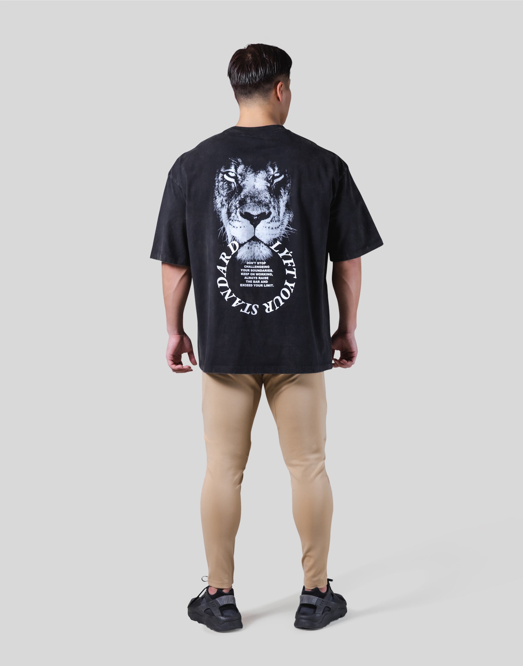 Lion Ring Vintage Big T-Shirt - Black – LÝFT