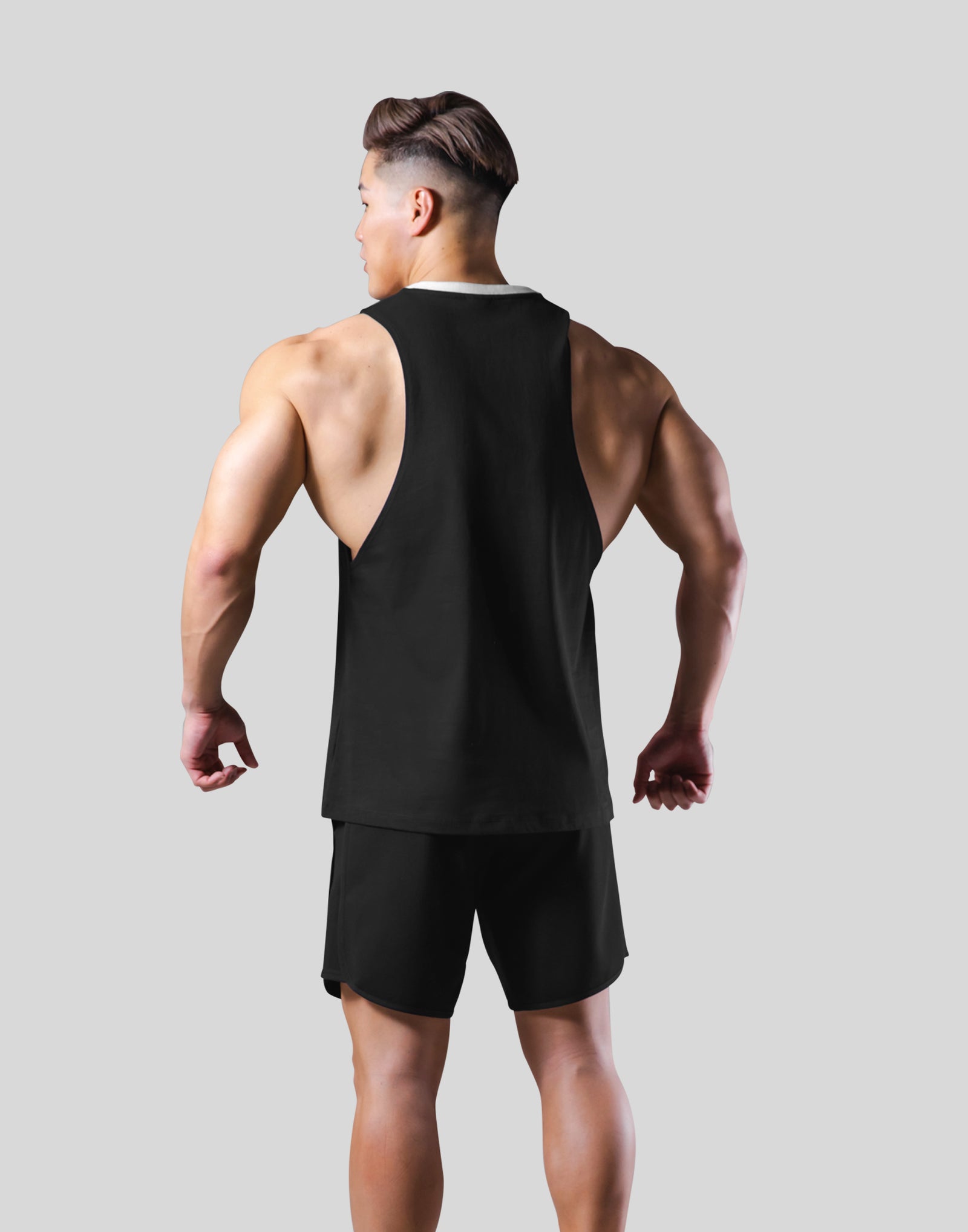 Color Rib Drop Tank Top - Black – LÝFT