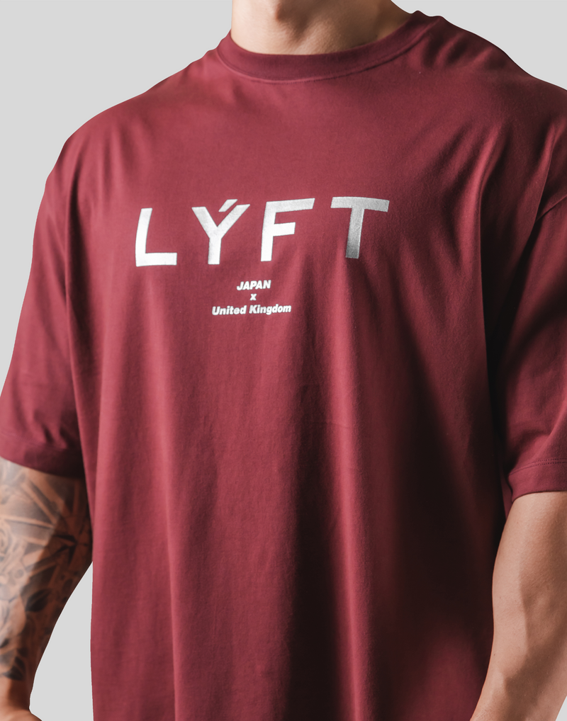 LÝFT × Power House Gym Logo Big T-Shirt - Red