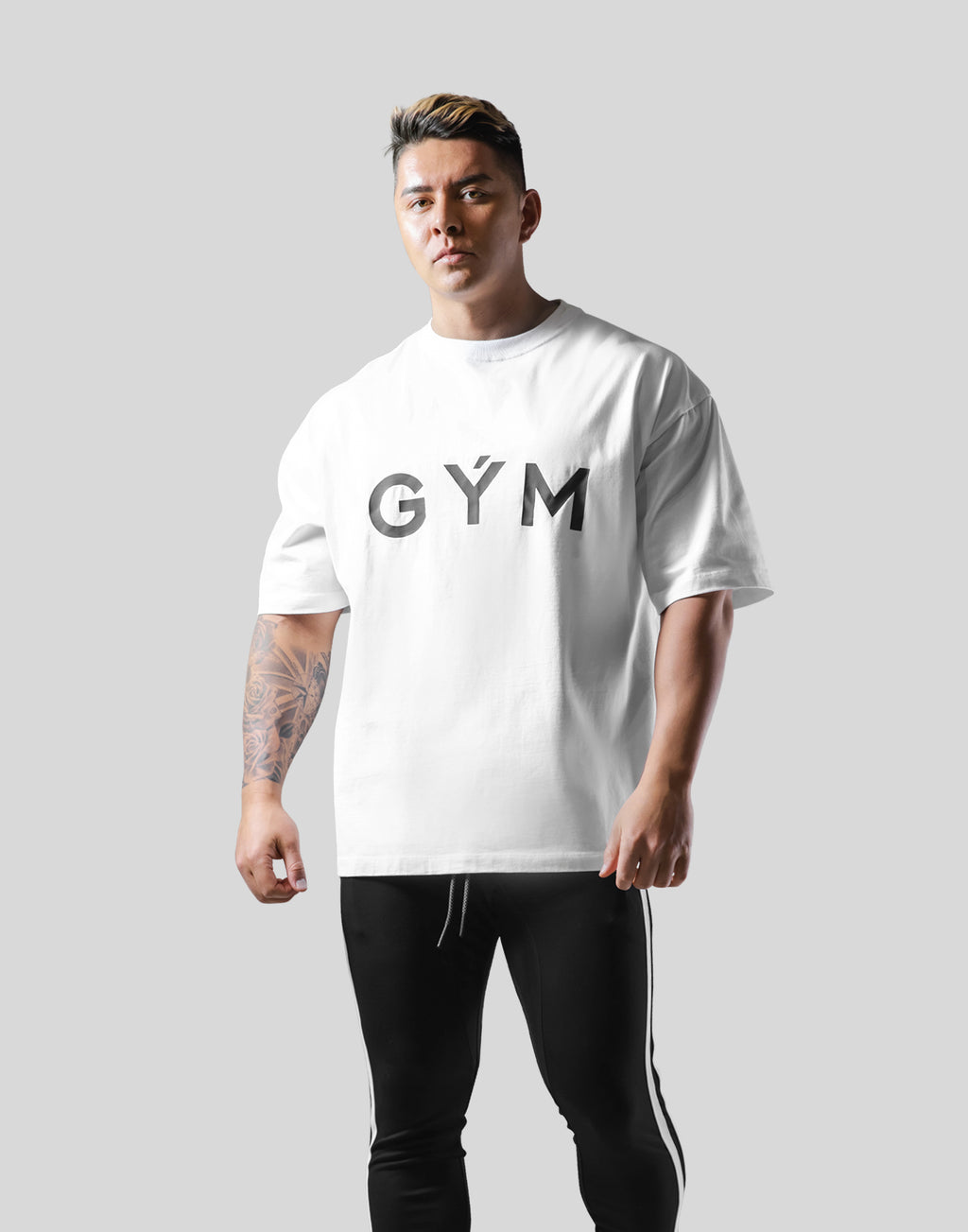 GÝM Big T-Shirt - White – LÝFT