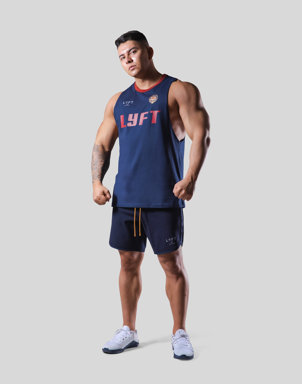 Color Rib Drop Tanktop - Navy