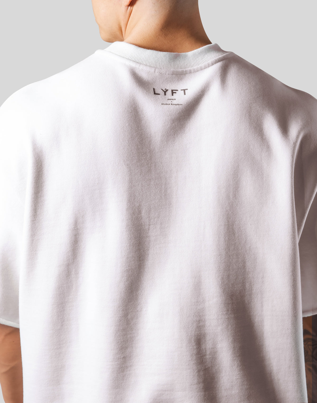 Neck Paint Sweat Big T-Shirt - Off White