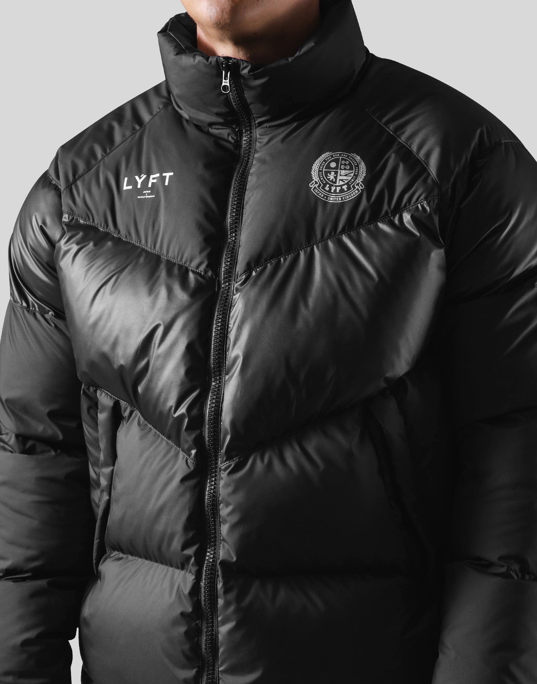 Emblem Genuine Down Jacket - Black – LÝFT