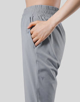 2Way Stretch Pleats Pants - Grey