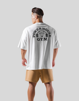 LÝFT × Power House Gym Logo Big T-Shirt - White