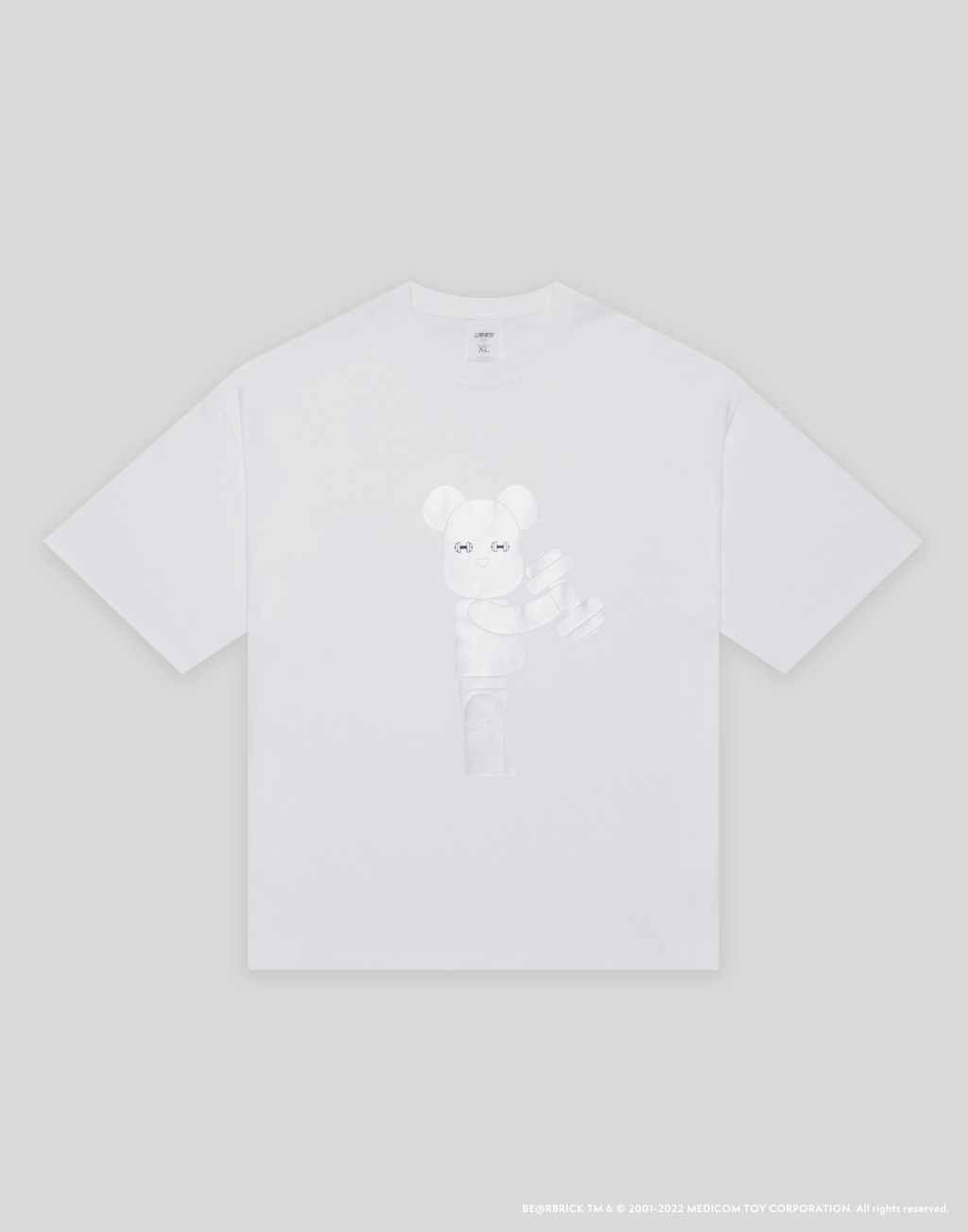 LÝFT×BE@RBRICK×atmos Big T-Shirt - White