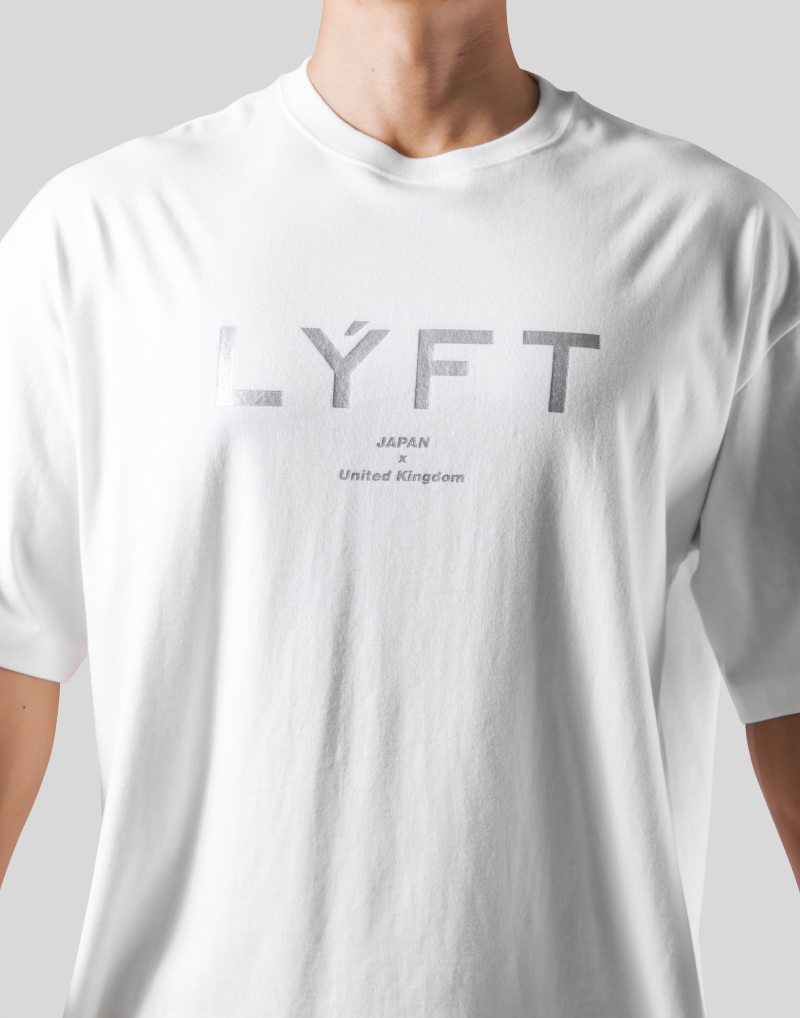 LÝFT × Power House Gym Logo Big T-Shirt - White