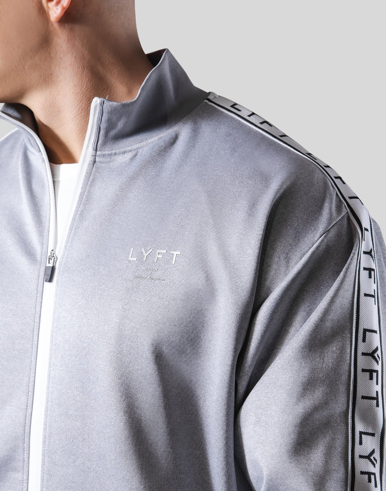 LYFT Logo Line Track Jacket Grey