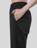 2Way Stretch Pleats Pants - Black