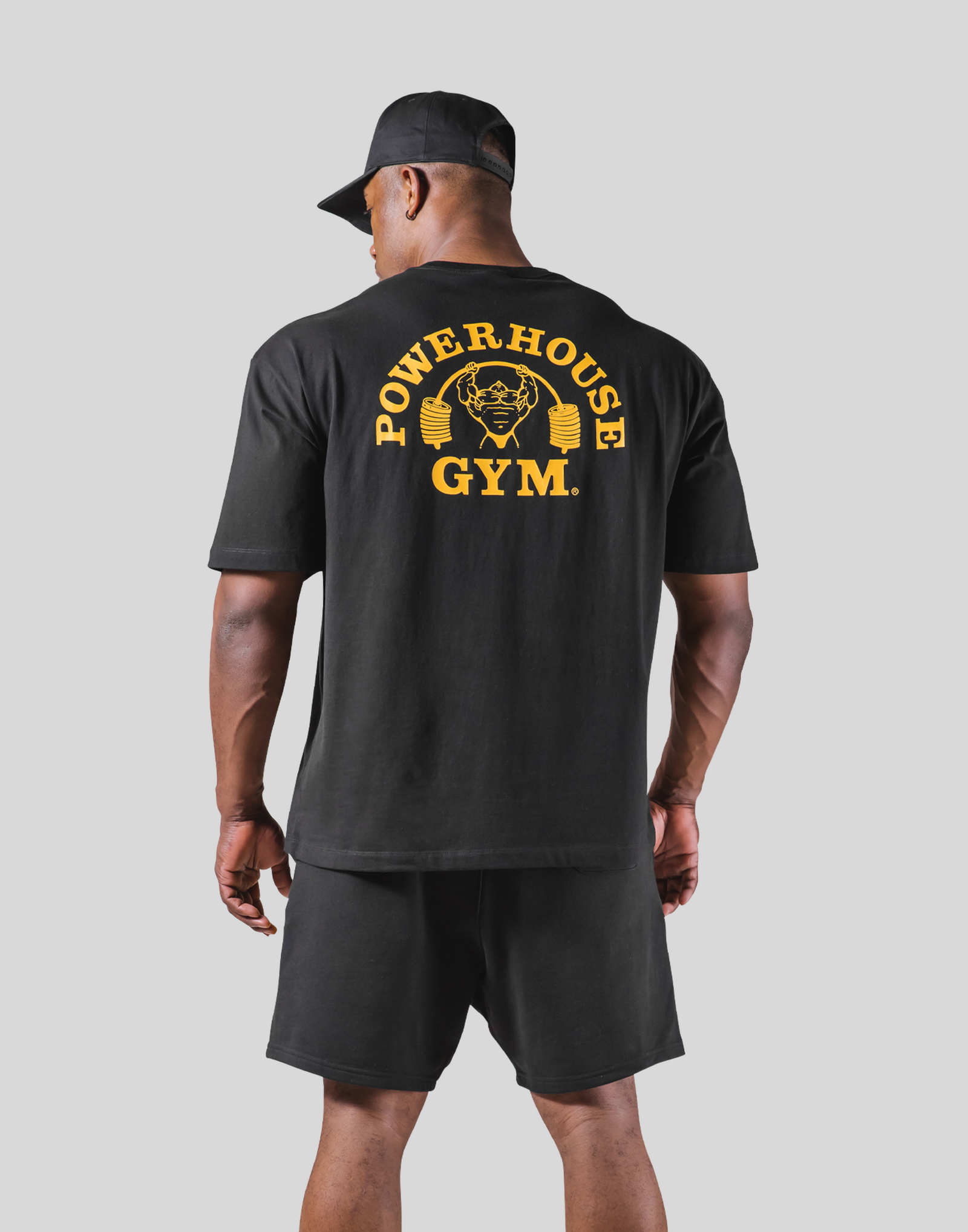 LÝFT × Power House Gym Logo Big T-Shirt - Black LÝFT × Power House Gym Logo Big T-Shirt - Black