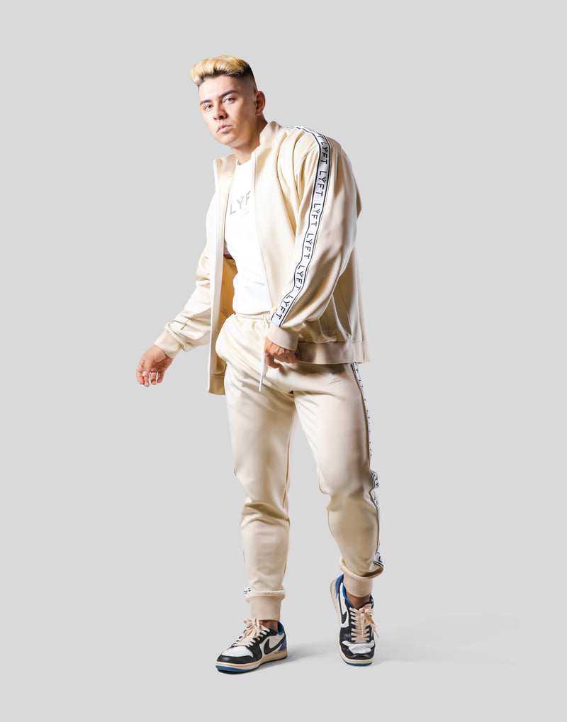 LÝFT Logo Line Track Jacket - Beige