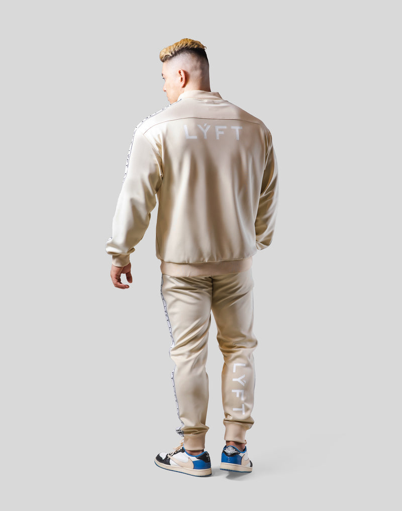 LÝFT Logo Line Track Jacket - Beige