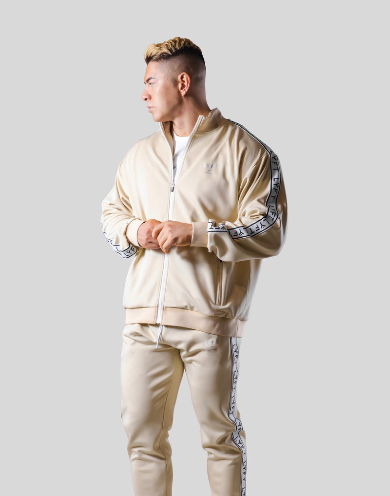 LÝFT Logo Line Track Jacket - Beige