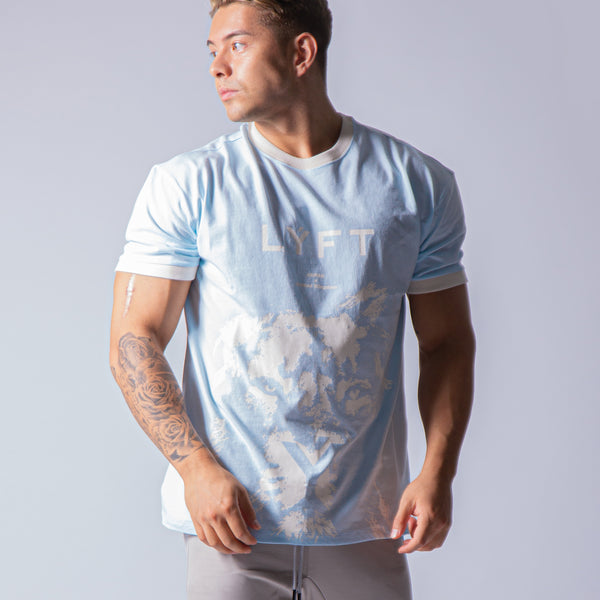 LYFT(リフト/T-シャツ)Big Size Lion T-Shirt - L.Blue – LÝFT